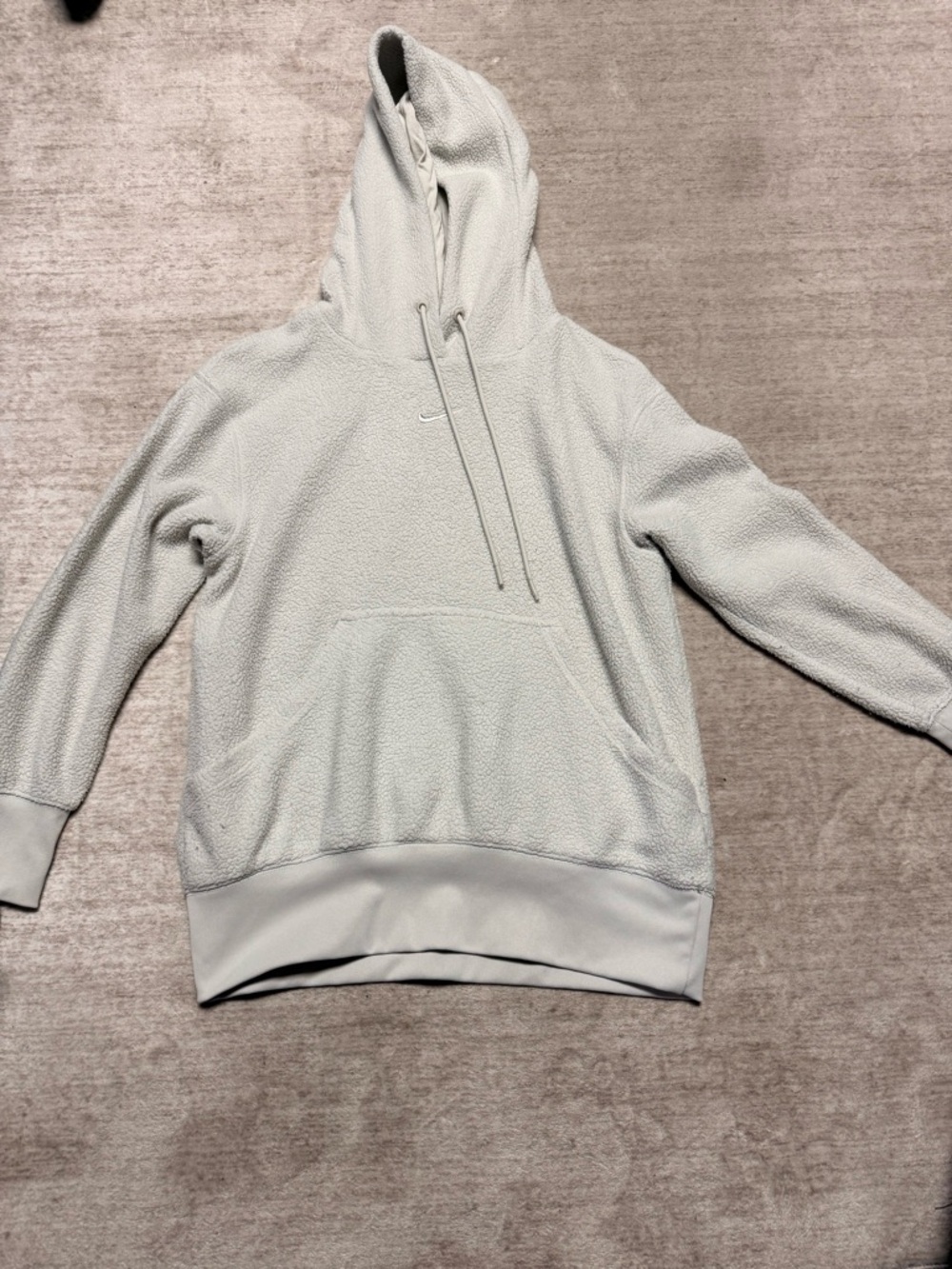 Nike Cream Sherpa Pullover Hoodie